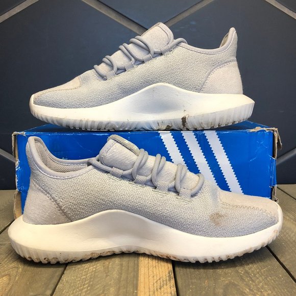 ~Used W/ Damaged Box! Youth Adidas Tubular Shadow J Grey Sneakers Size 4 - Picture 2 of 6